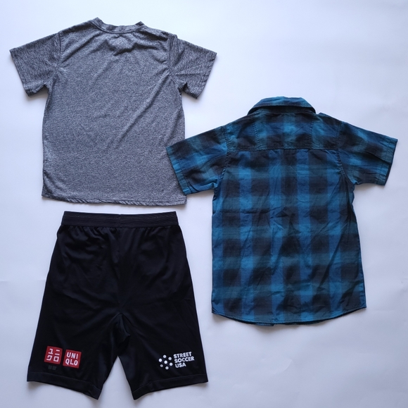 Kids Boys Shorts, Short Sleeve Tee and Button Down Shirt - Picture 2 of 4